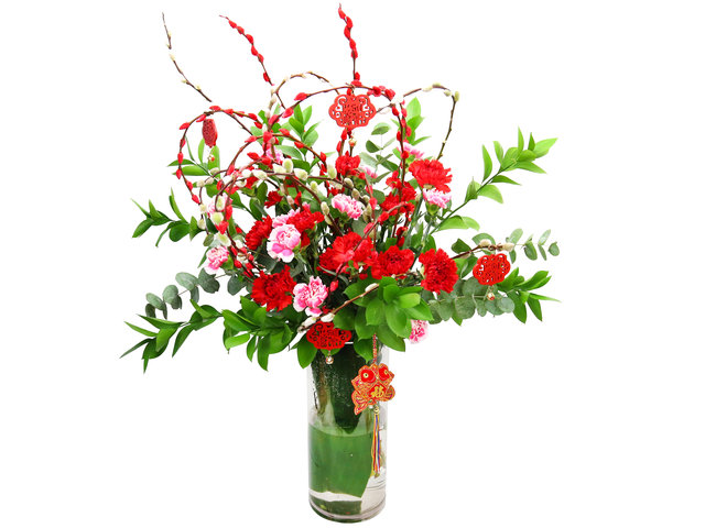 Florist Flower in Vase - CNY Florist Deco DP11 - CFA0118B2 Photo