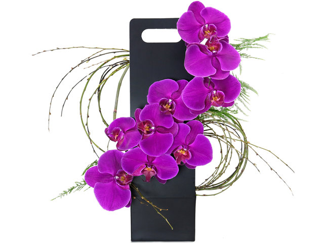 Order Flowers in Box - Mother's Day Gifts Orchid Decoration Z1 - MR0320A4 Photo