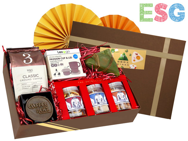 Wine n Food Hamper - Dragon Boat Festival ESG Gift Box DE02 - DBFG0525A1 Photo