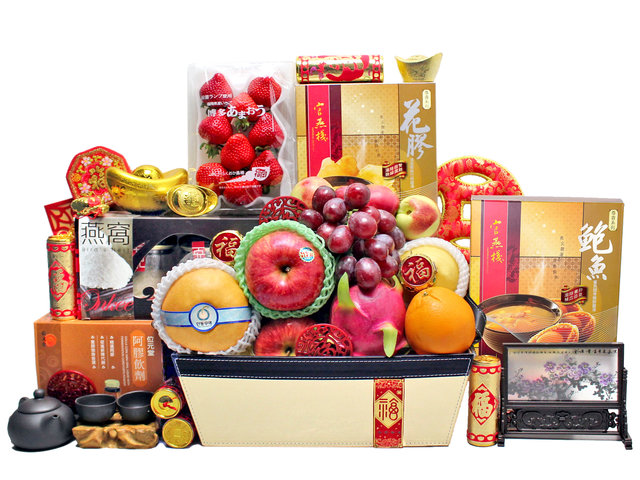 新年果籃Hamper - 農曆新年拜年禮物籃 R97 - L36511602 Photo