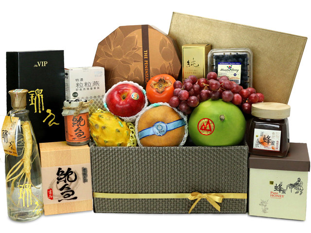 Mid-Autumn Gift Hamper - Peninsula mooncake mid-autumn basket  Z12 - L76608855 Photo